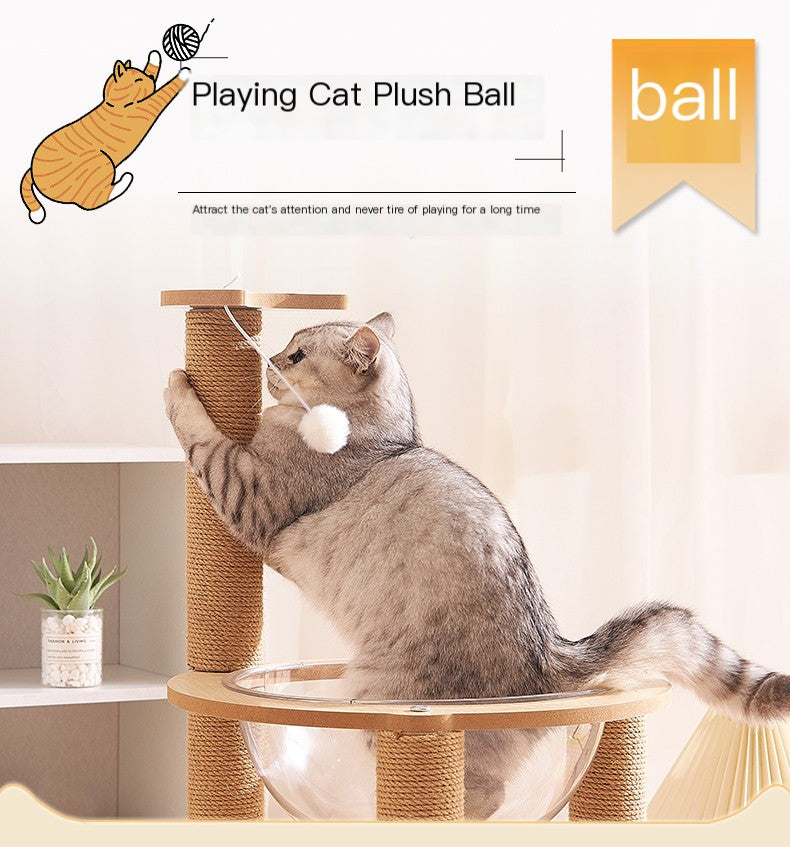 Cat climbing frame cat bed cat tree integrated space capsule cat bed